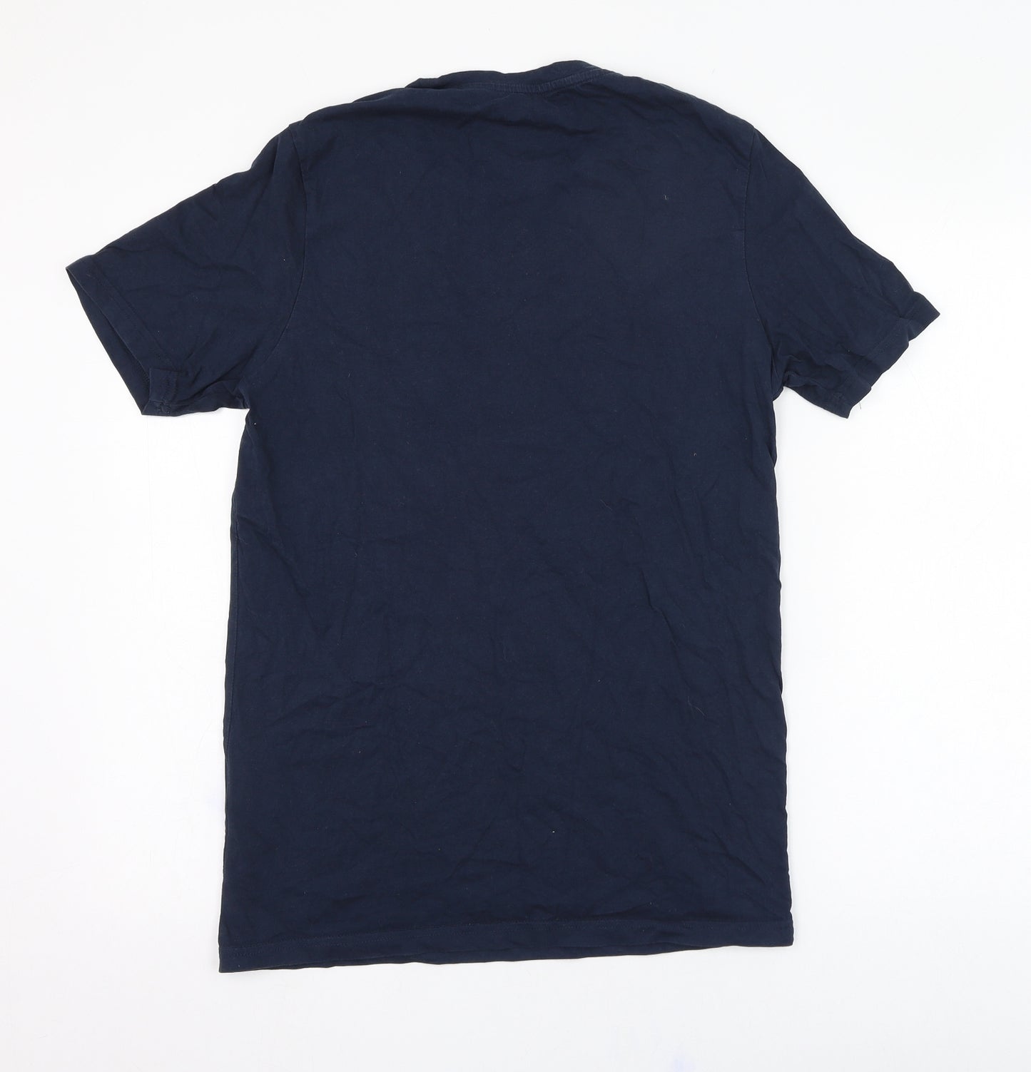 JACK & JONES Mens Blue  Cotton  T-Shirt Size M Round Neck  - Originals