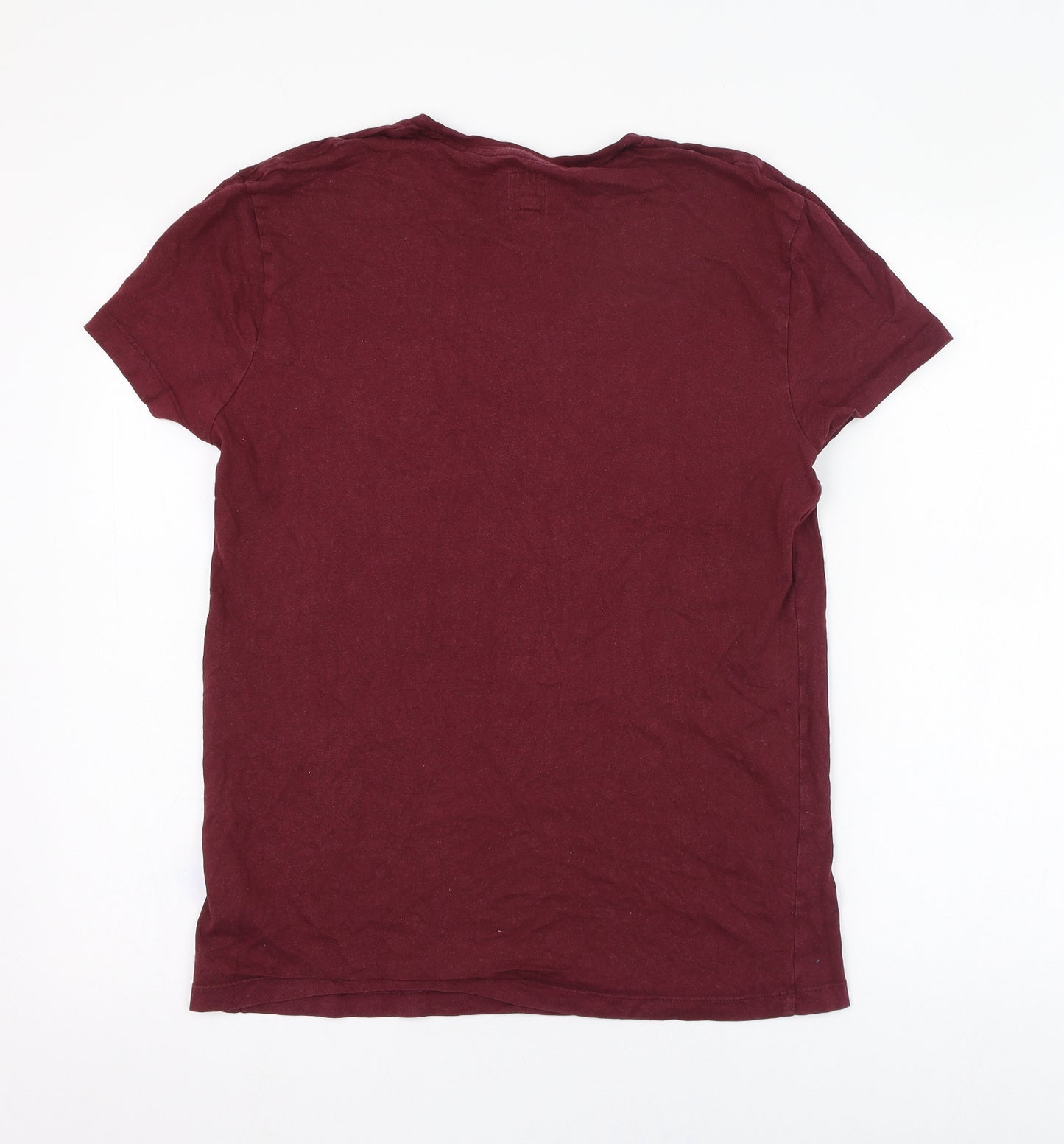 Jack Wills Mens Red  Cotton  T-Shirt Size S Round Neck