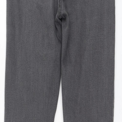 Zara Womens Grey  Cotton Skinny Jeans Size 8 L28 in Regular Zip