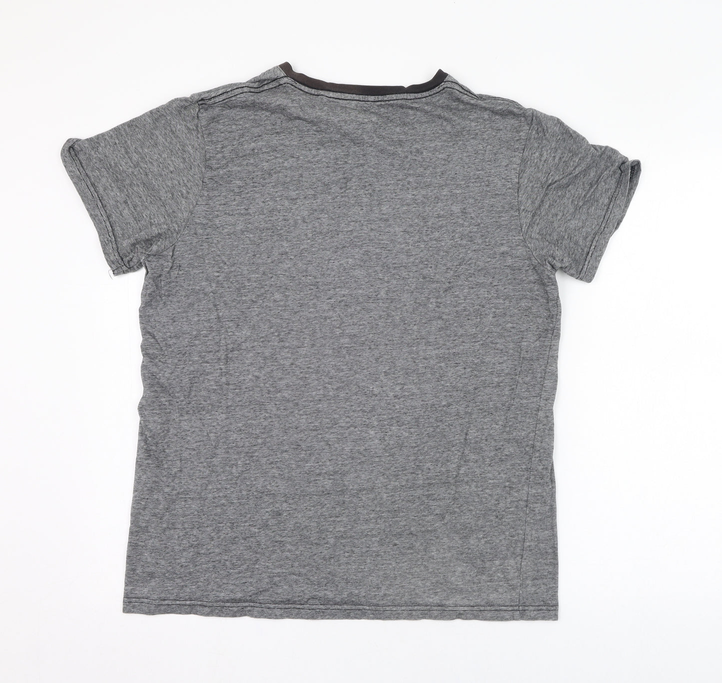 Industrialize Mens Grey  Polyester  T-Shirt Size XL V-Neck