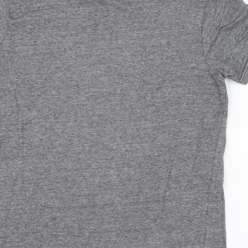 Industrialize Mens Grey  Polyester  T-Shirt Size XL V-Neck