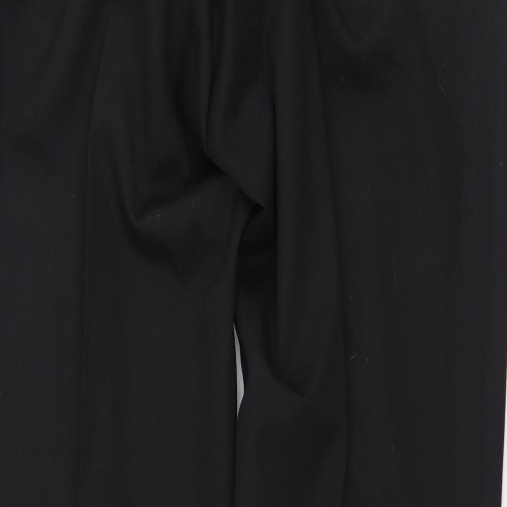 F&F Mens Black  Polyester Trousers  Size 36 L31 in Regular Zip