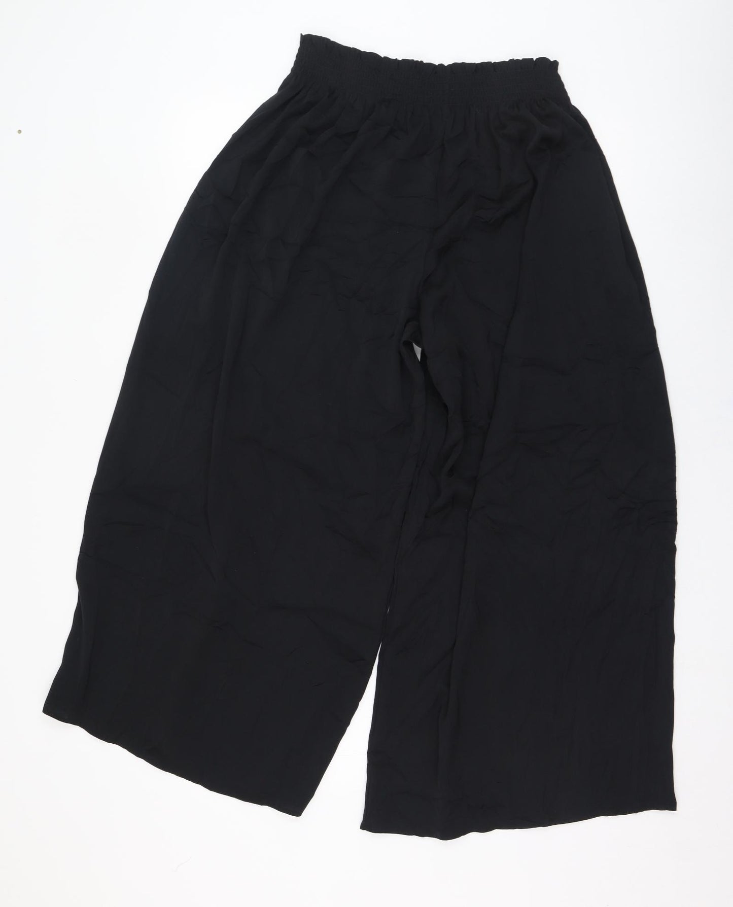 Marks and Spencer Womens Black  Polyester Trousers  Size 16 L25 in Regular