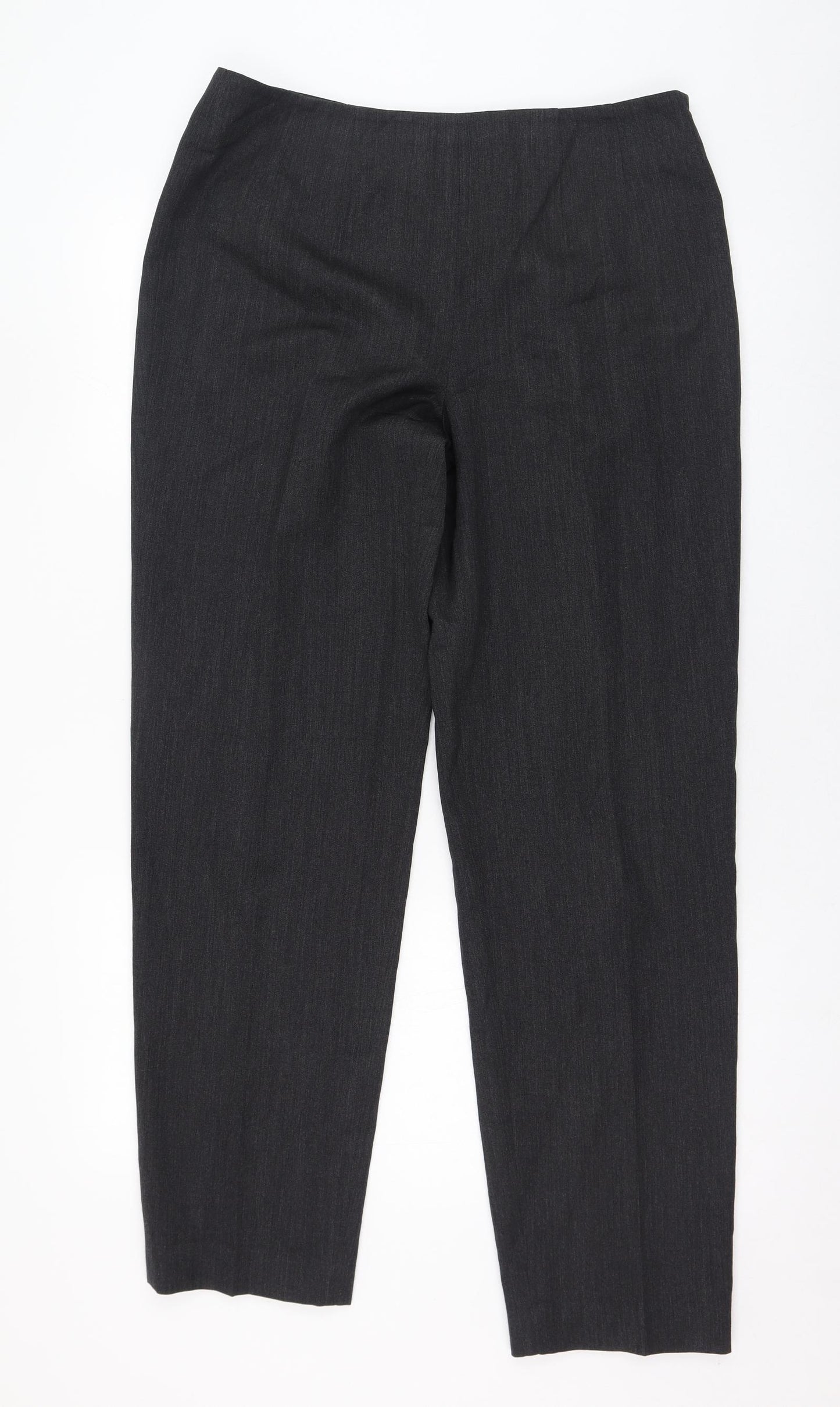 Austin Reed Womens Grey  Wool Trousers  Size 14 L30 in  Zip