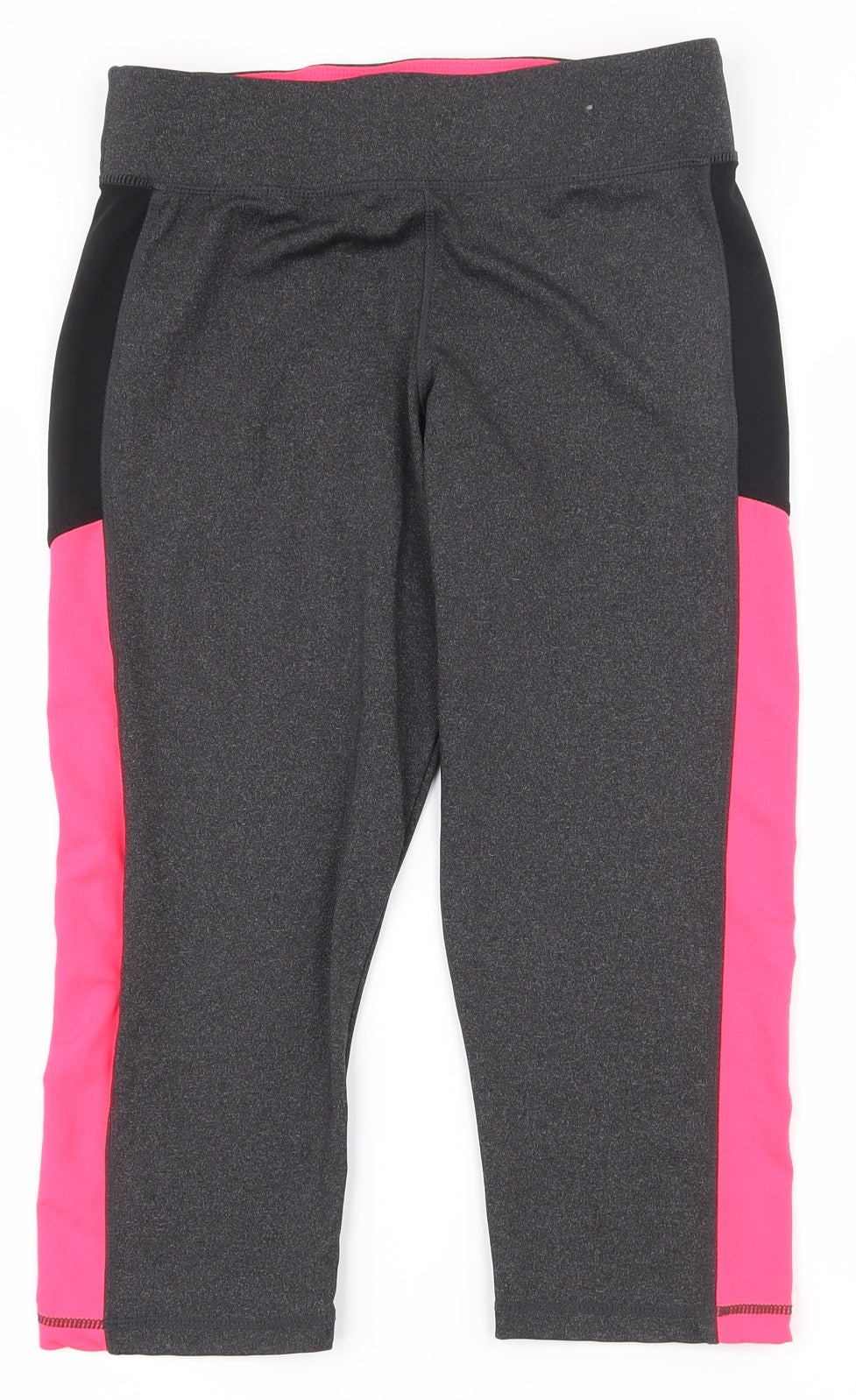 Atmosphere Womens Grey  Polyester Compression Shorts Size 14 L18.5 in Regular