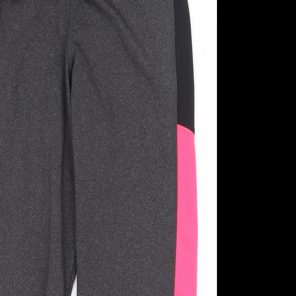 Atmosphere Womens Grey  Polyester Compression Shorts Size 14 L18.5 in Regular