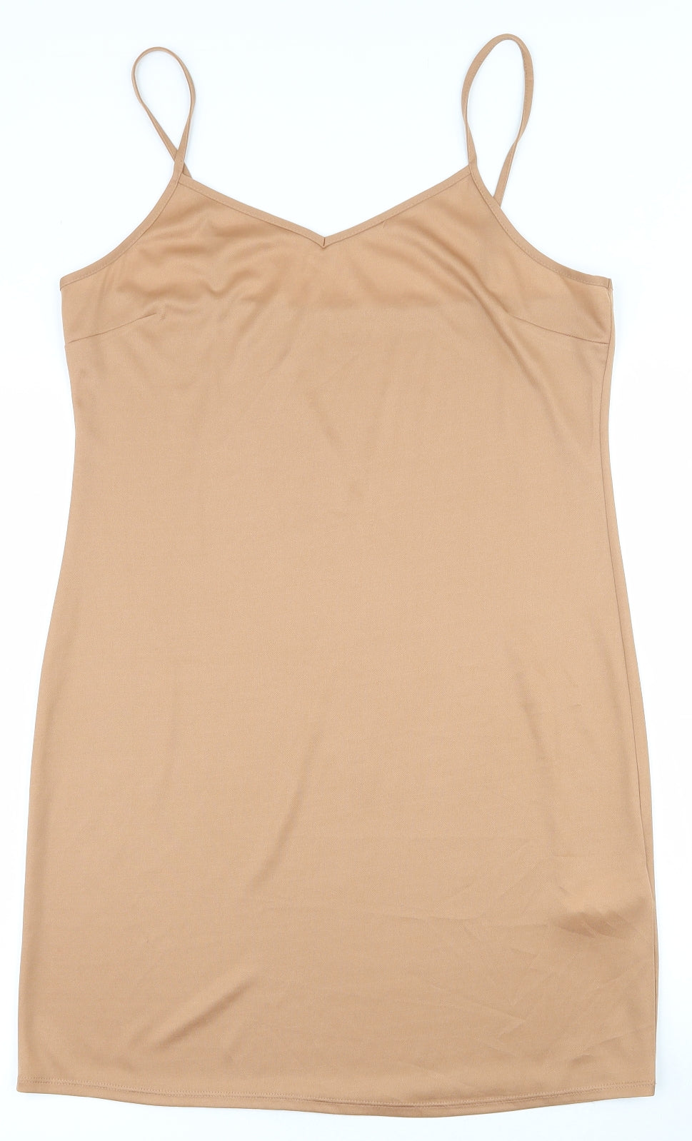 Primark Womens Brown  Polyester Tunic Tank Size 12 V-Neck - Long camisole