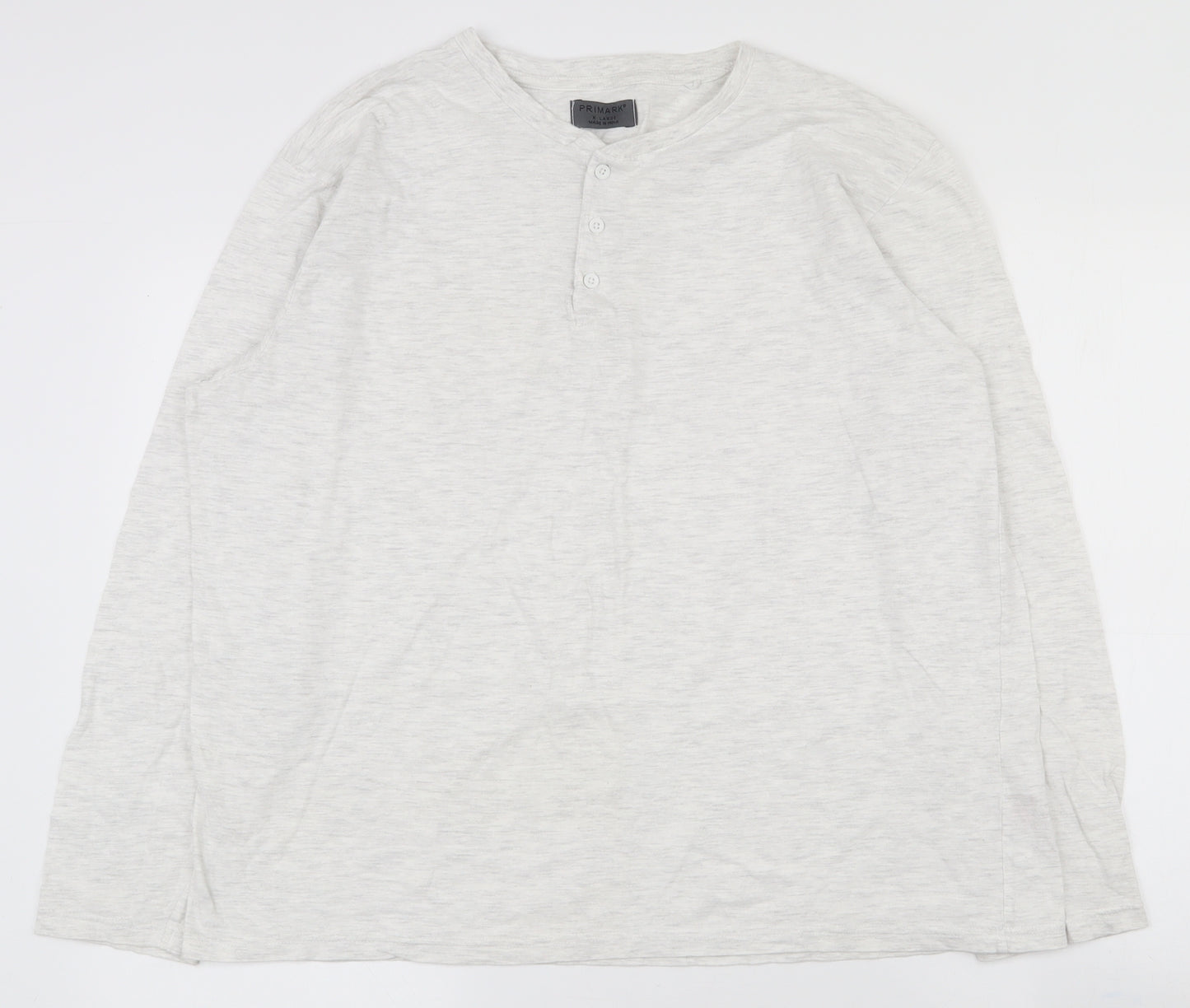 Primark Mens White  Cotton  T-Shirt Size XL Round Neck
