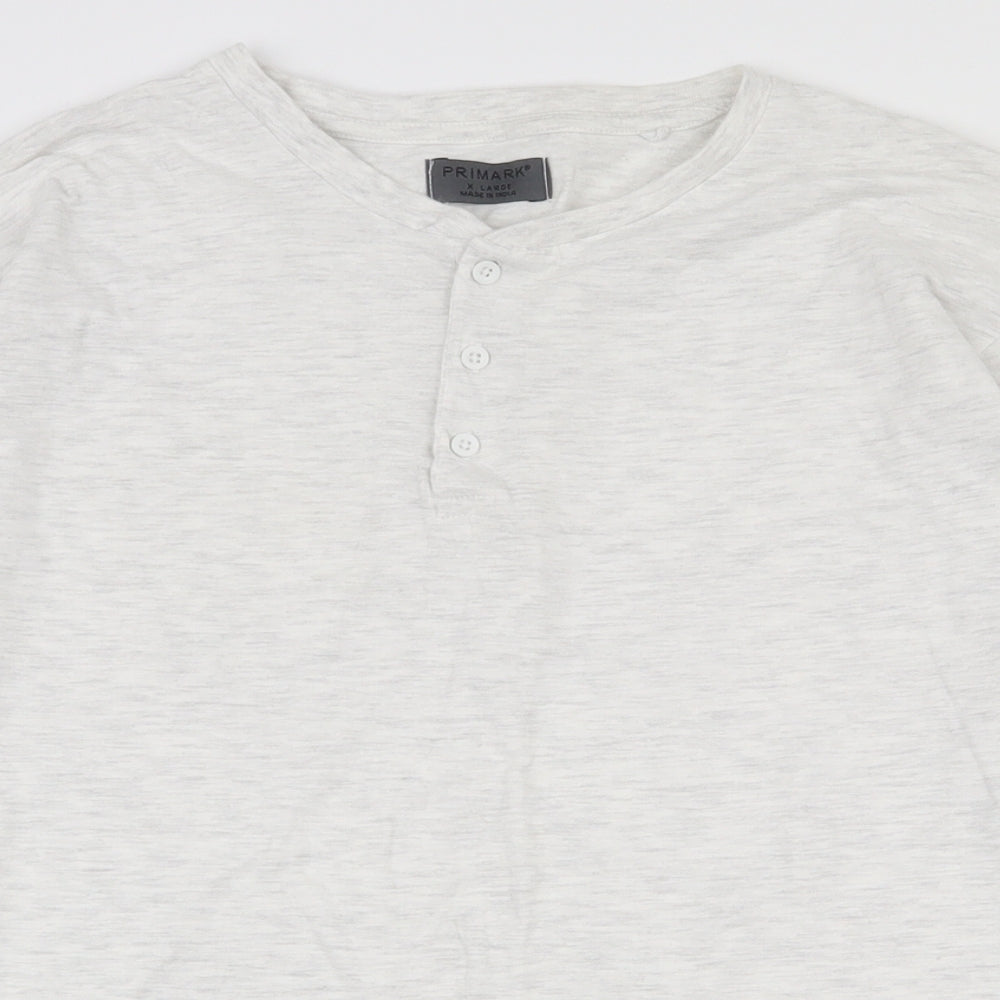Primark Mens White  Cotton  T-Shirt Size XL Round Neck