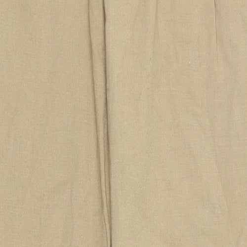 Quiz Womens Brown  Polyester Carrot Trousers Size 14 L26 in Regular Zip