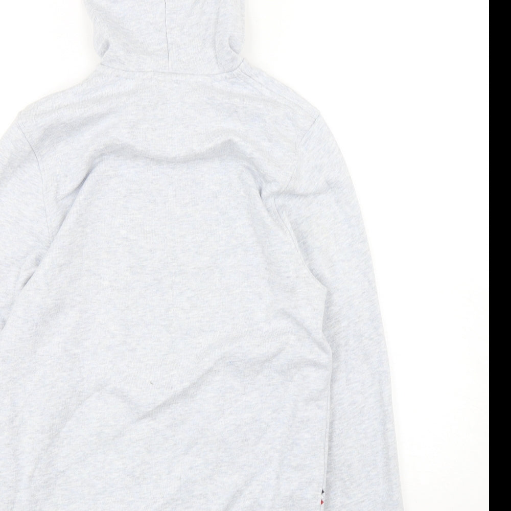 Lacoste  Mens Grey  Cotton Full Zip Hoodie Size S