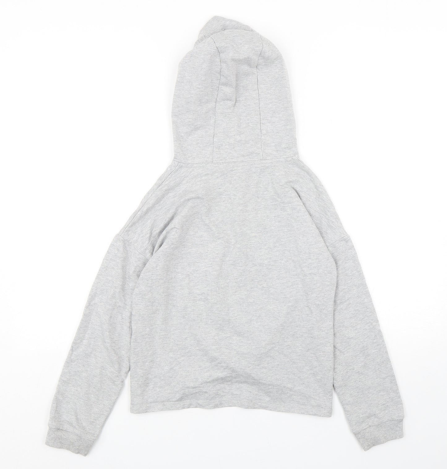 TU Girls Grey  Cotton Pullover Hoodie Size 11 Years  Pullover - Unicorn