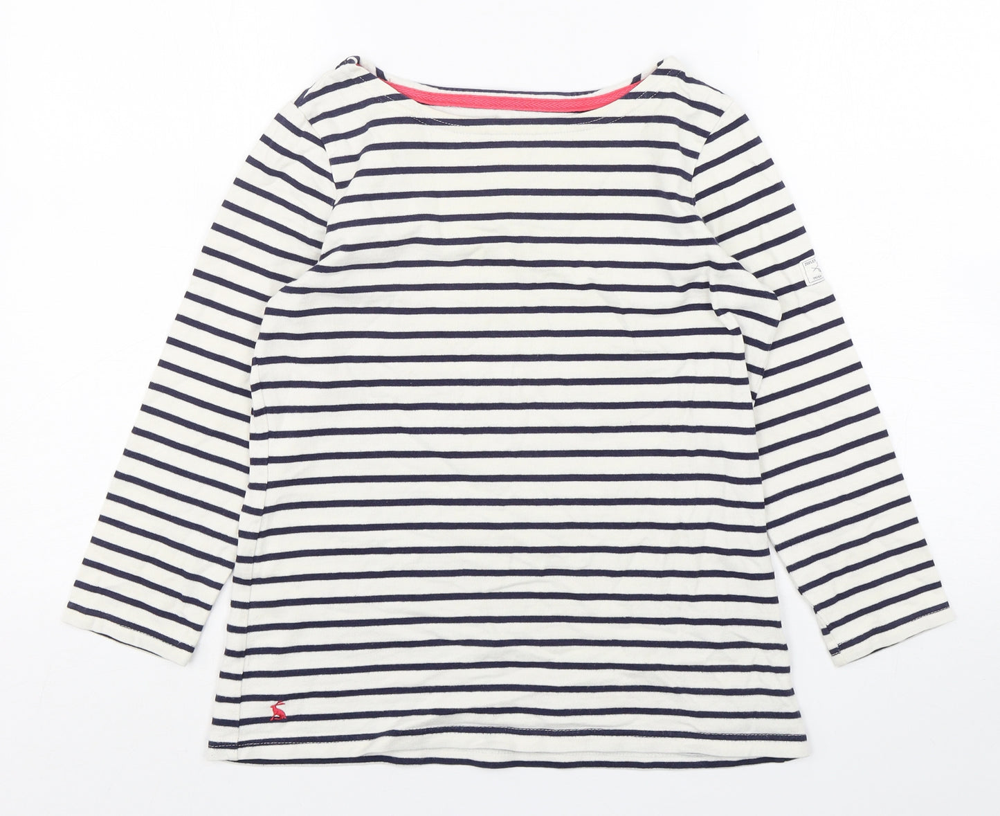 Joules Womens Multicoloured Striped Cotton Pullover Sweatshirt Size 8