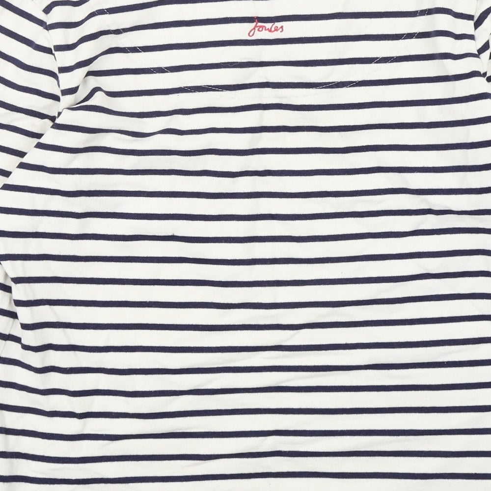 Joules Womens Multicoloured Striped Cotton Pullover Sweatshirt Size 8