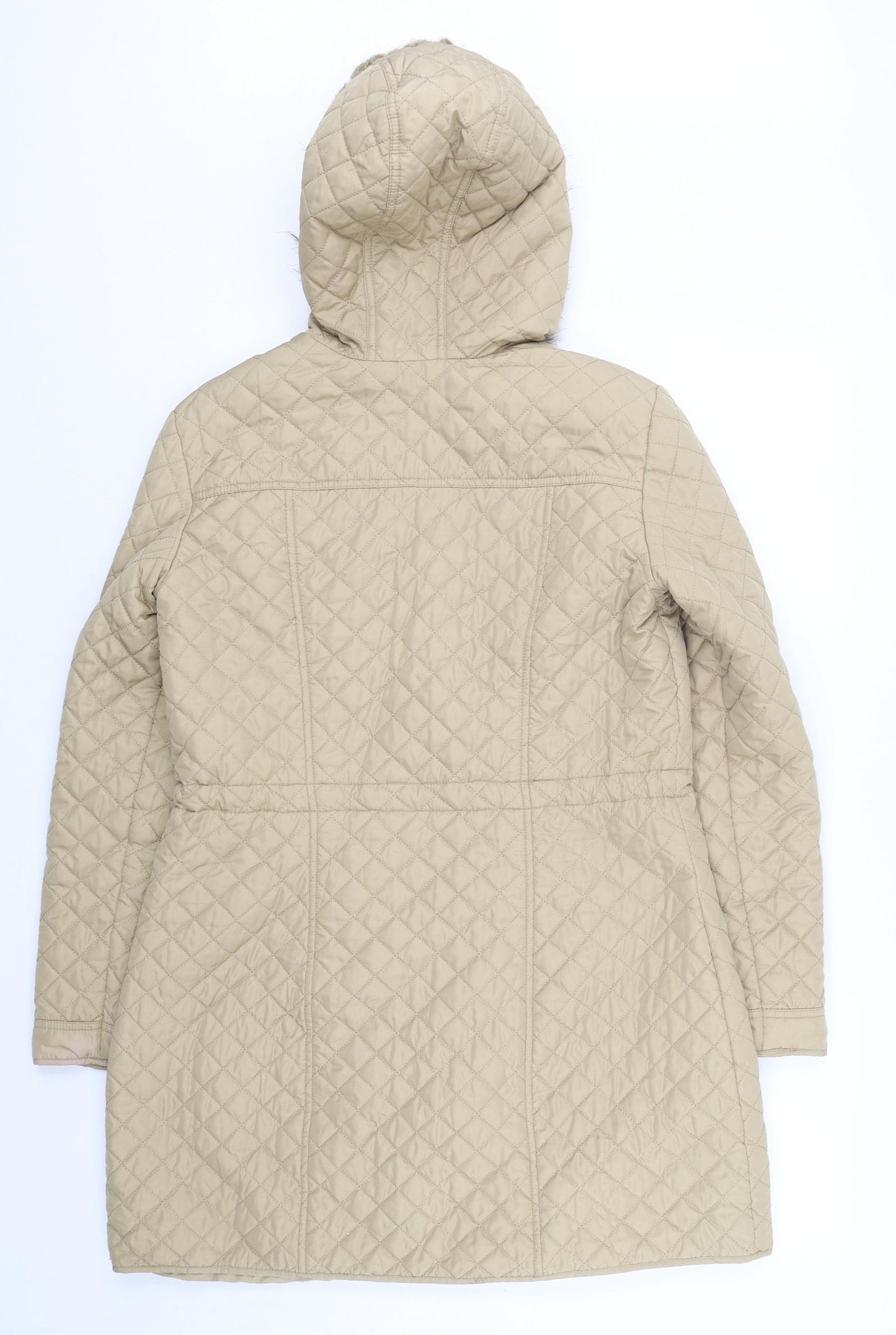 Dorothy Perkins Womens Beige   Quilted Coat Size 14