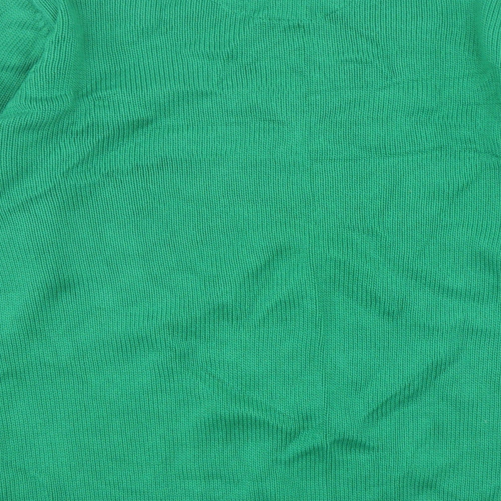 Blue Harbour Mens Green Round Neck  Cotton Pullover Jumper Size XL