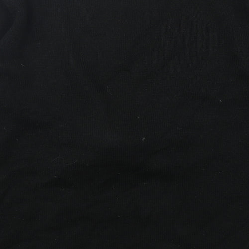 Peacocks Womens Black Round Neck  Acrylic Pullover Jumper Size L   - Christmas