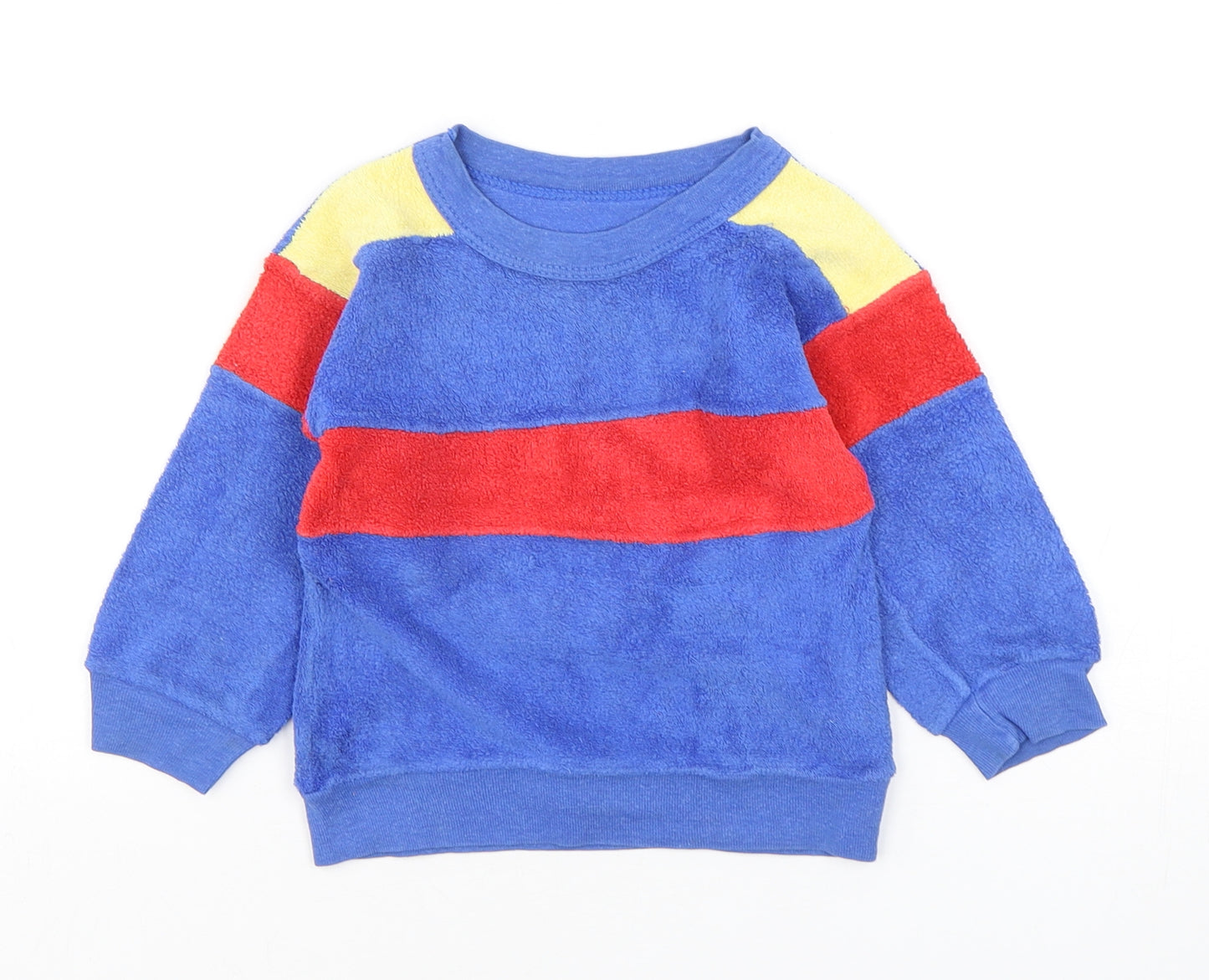 Mothercare Boys Multicoloured Colourblock Cotton Pullover Sweatshirt Size 3 Years  Pullover