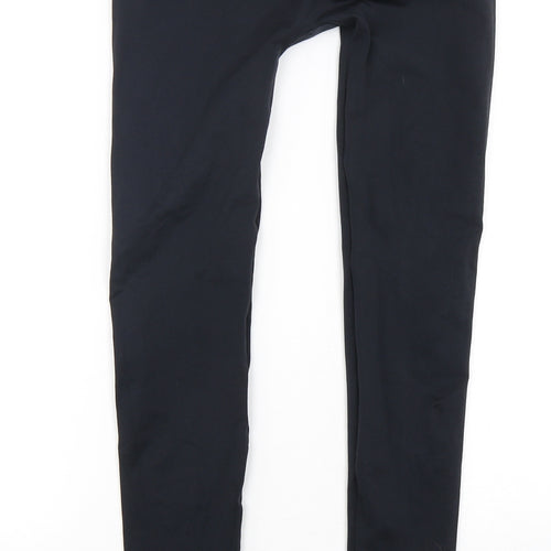 Gymshark Womens Black  Nylon Compression Leggings Size S L28 in Regular