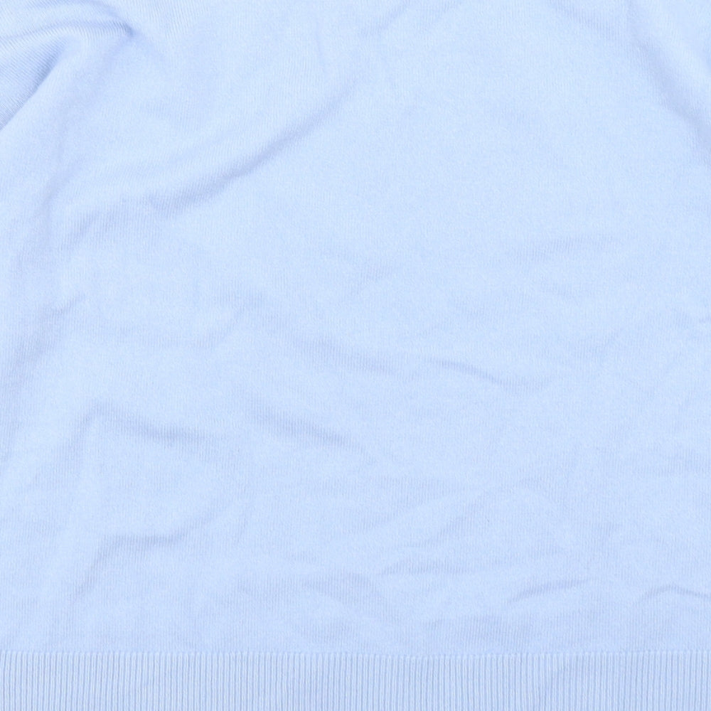 Pure Collection  Womens Blue Round Neck  Wool Pullover Jumper Size 10