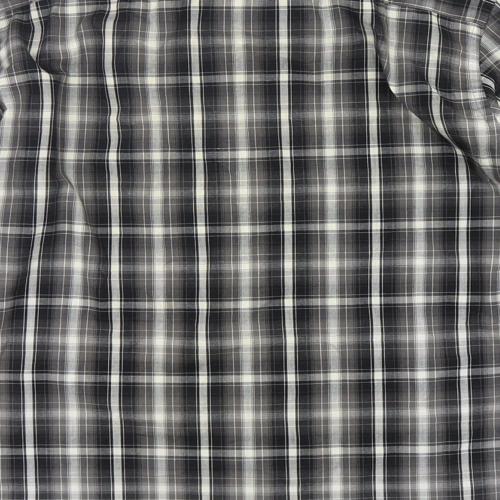 Pierre Cardin  Mens Multicoloured Plaid Polyester  Button-Up Size 2XL Collared