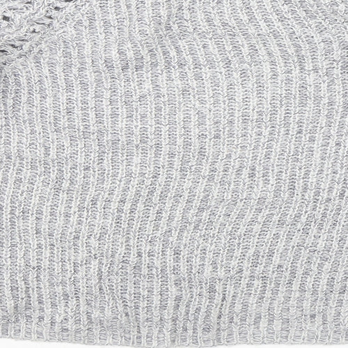 H&M Girls Grey Round Neck  Acrylic Pullover Jumper Size 11-12 Years