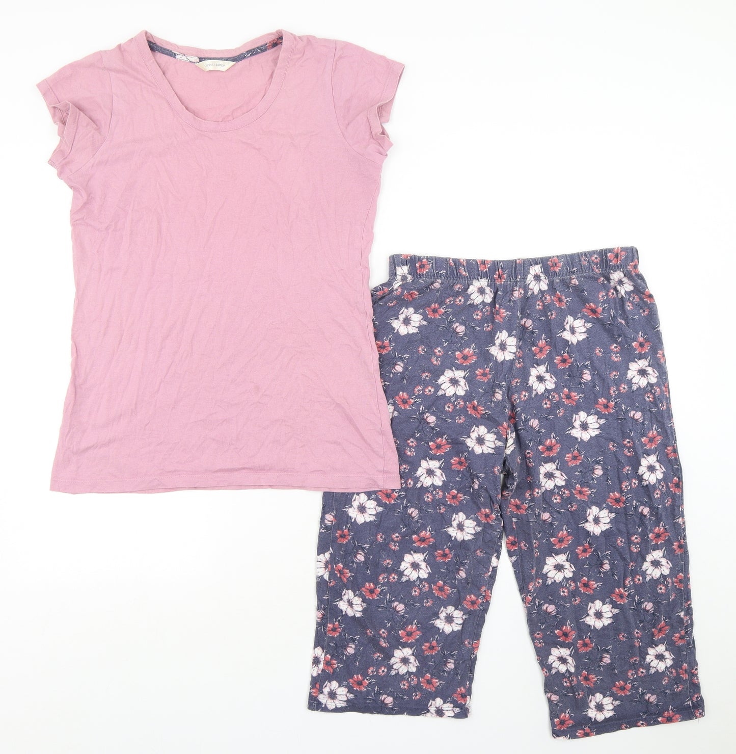 Dunnes Stores Womens Multicoloured Floral Cotton  Pyjama Set Size XS