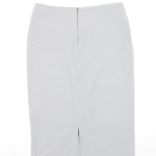 Szoszy Womens Grey  Viscose Straight & Pencil Skirt Size 8