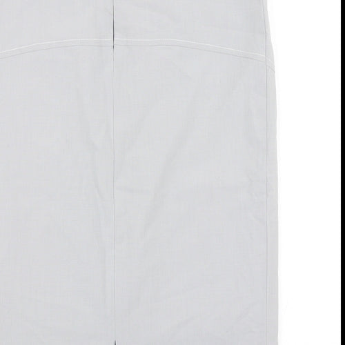 Szoszy Womens Grey  Viscose Straight & Pencil Skirt Size 8