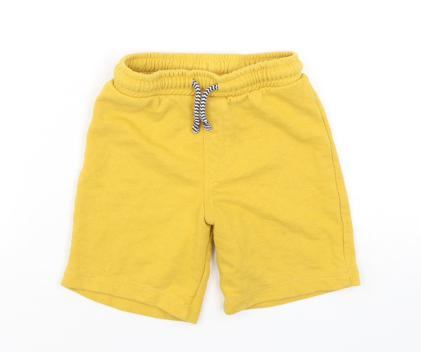 Matalan Boys Yellow  Cotton Sweat Shorts Size 5-6 Years  Regular