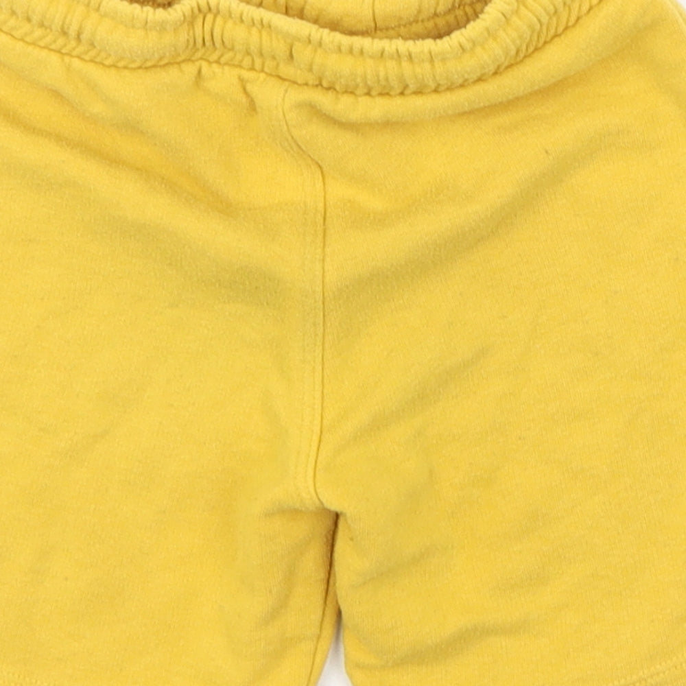 Matalan Boys Yellow  Cotton Sweat Shorts Size 5-6 Years  Regular