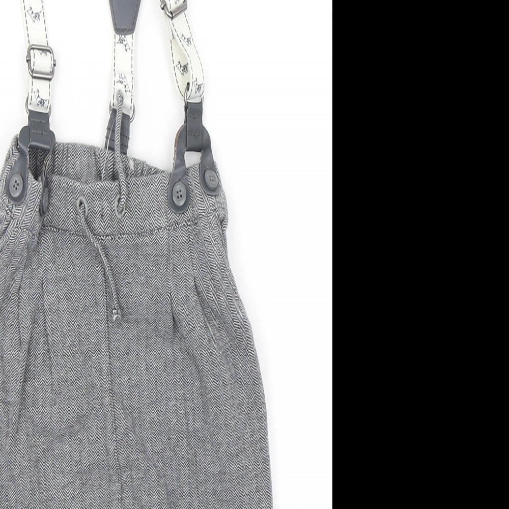 NEXT Boys Grey  Cotton Capri Trousers Size 12-18 Months