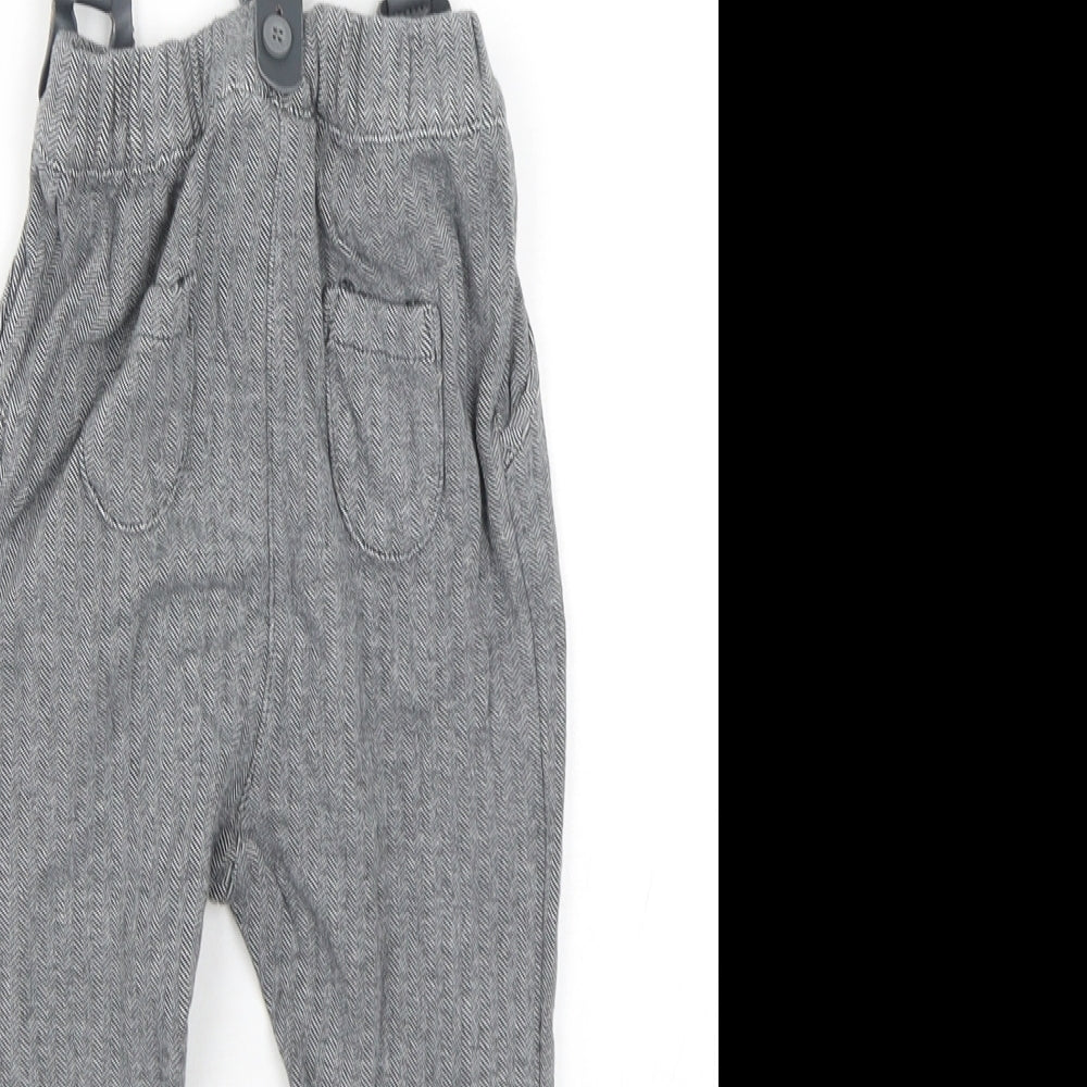 NEXT Boys Grey  Cotton Capri Trousers Size 12-18 Months