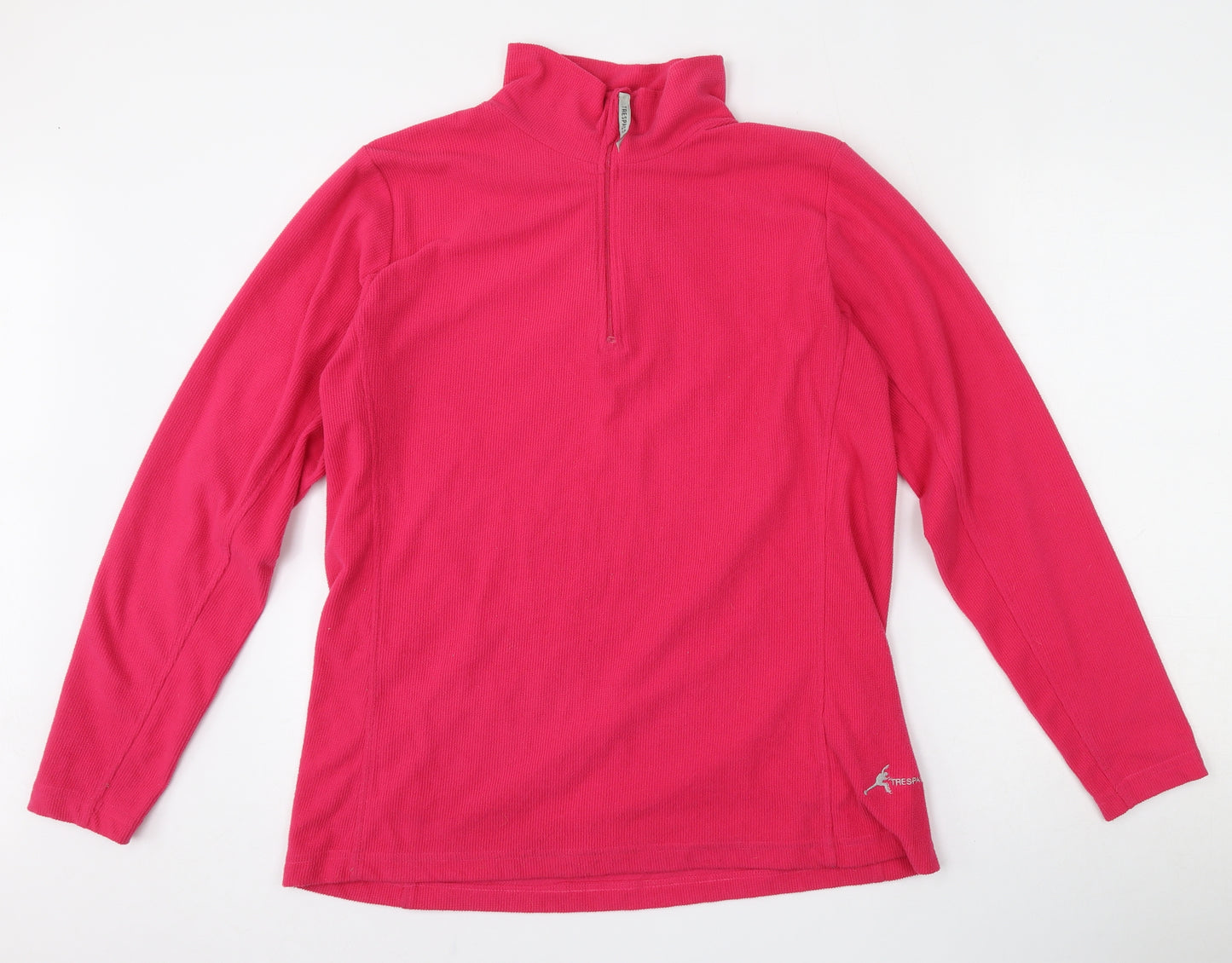 Trespass Womens Pink  Polyester Henley Sweatshirt Size 2XL  Zip