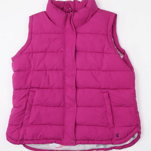 Joules Womens Purple   Gilet Jacket Size 18  Zip
