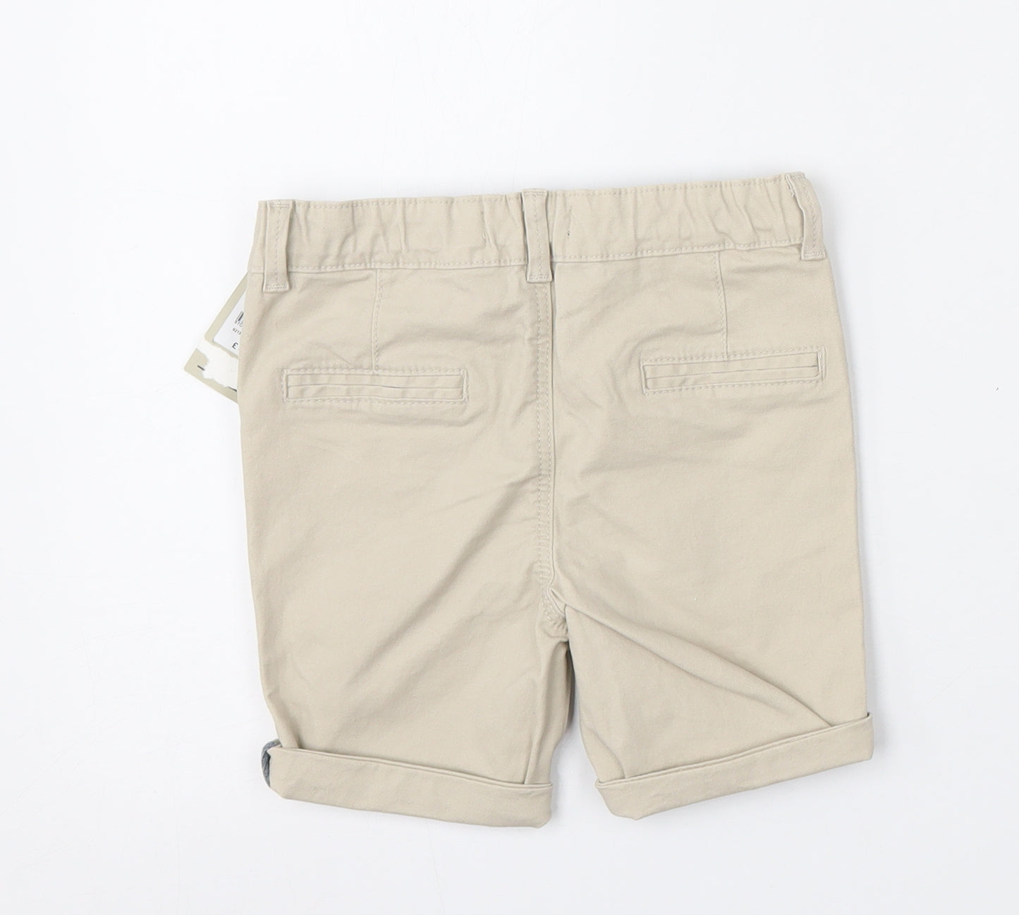 Primark Boys Beige  Cotton Chino Shorts Size 2-3 Years  Regular