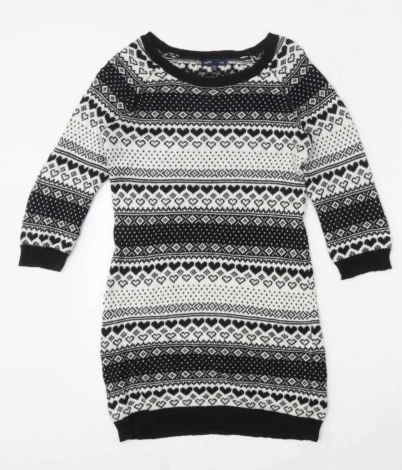 Gap Girls Multicoloured Geometric Cotton Shift  Size 8-9 Years  Round Neck