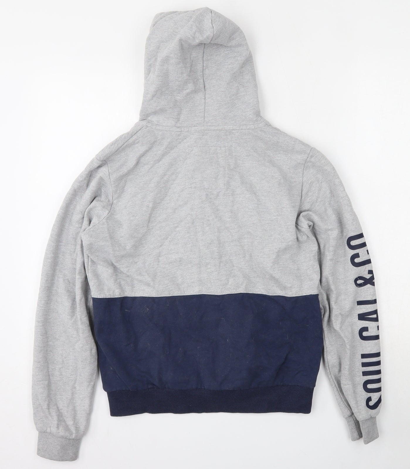 SoulCal&Co Boys Grey  Cotton Full Zip Hoodie Size 13 Years  Zip