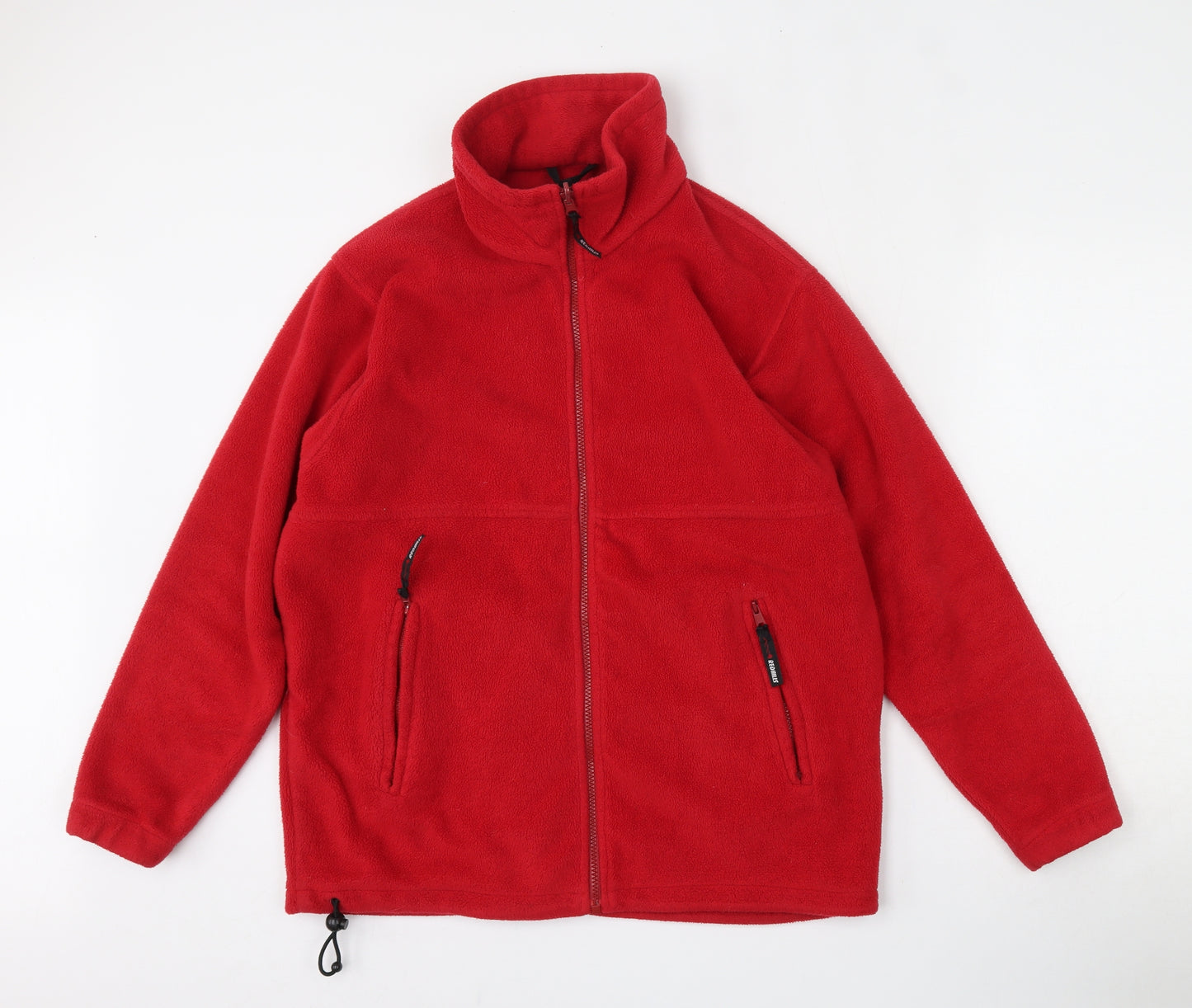 Red Hills Mens Red  Polyester Full Zip Sweatshirt Size S
