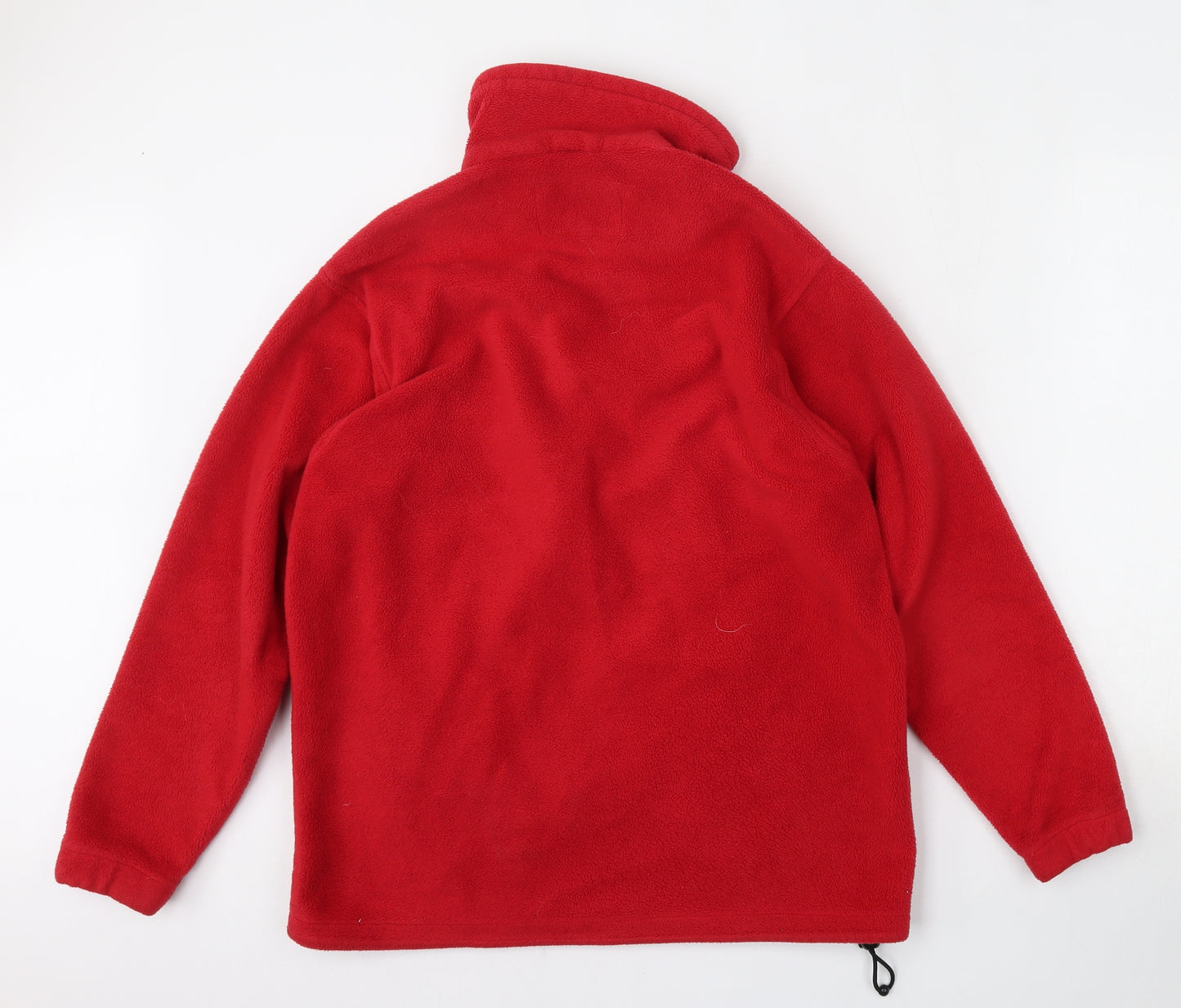 Red Hills Mens Red  Polyester Full Zip Sweatshirt Size S