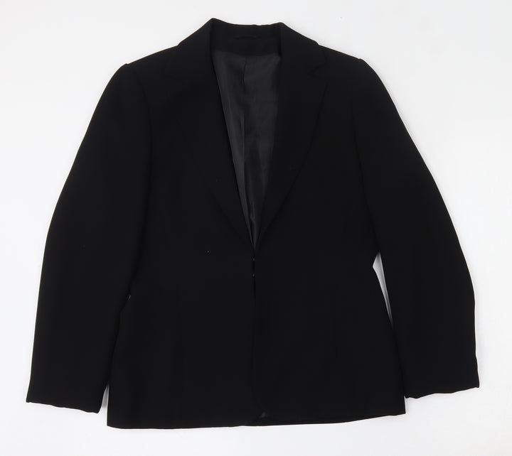 Dorothy Perkins Womens Black Polyester Jacket Blazer Size 12