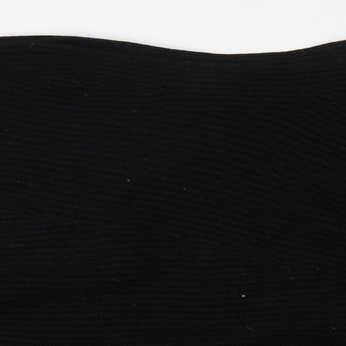 Dorothy Perkins Womens Black Boat Neck  Acrylic Pullover Jumper Size M