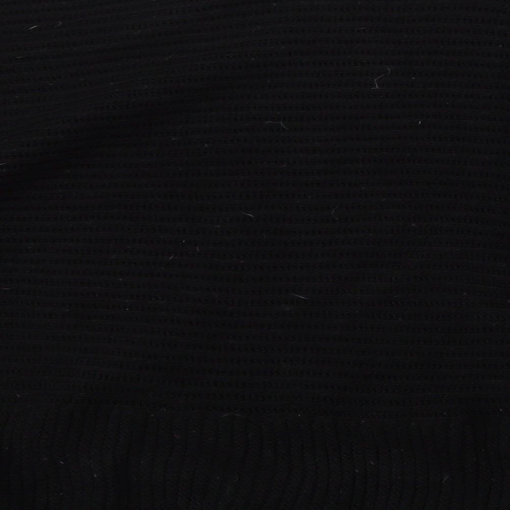 Dorothy Perkins Womens Black Boat Neck  Acrylic Pullover Jumper Size M