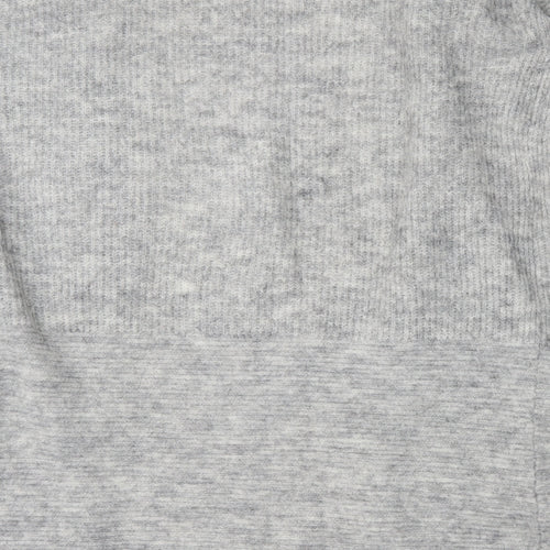 NEXT Womens Grey Round Neck  Acrylic Cardigan Jumper Size 12