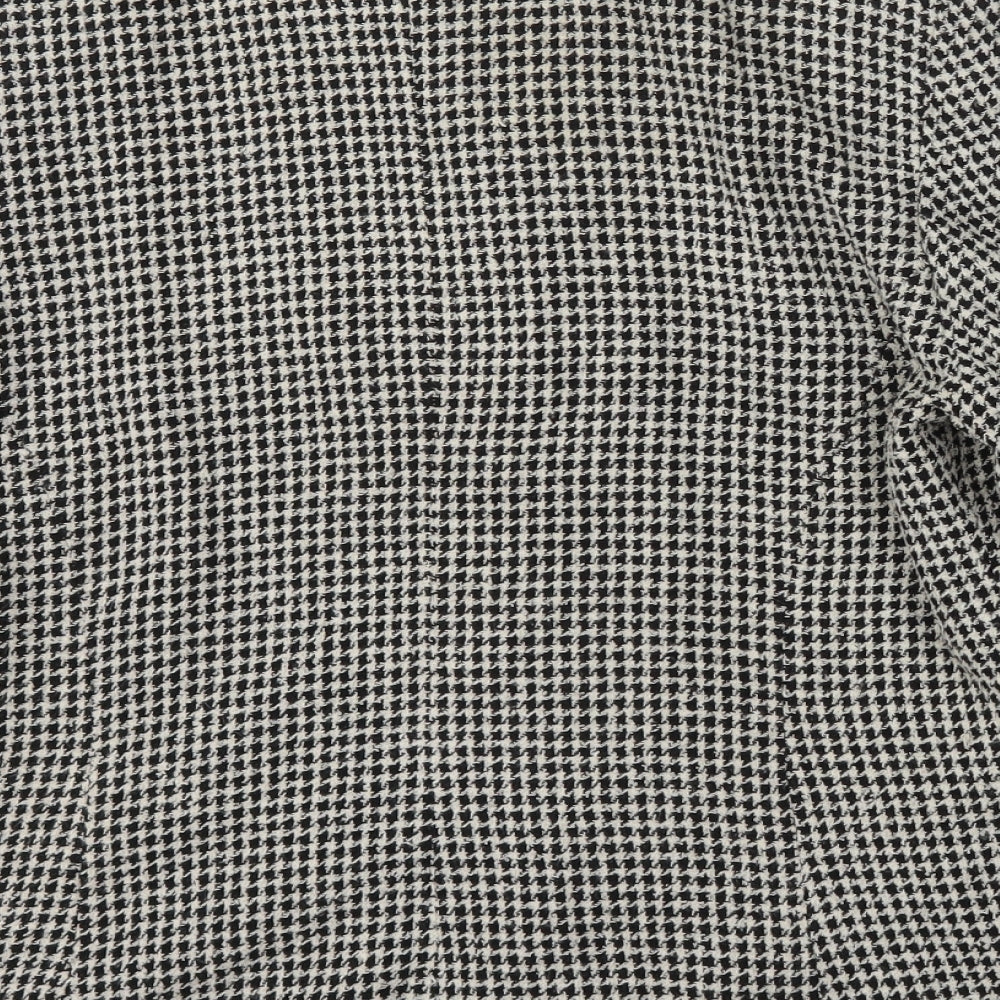 House of Fraser Womens Multicoloured Houndstooth  Jacket  Size 14  Button
