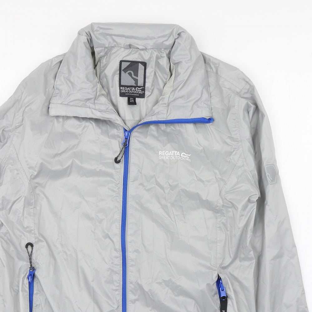 Regatta Womens Silver   Windbreaker Coat Size S  Zip