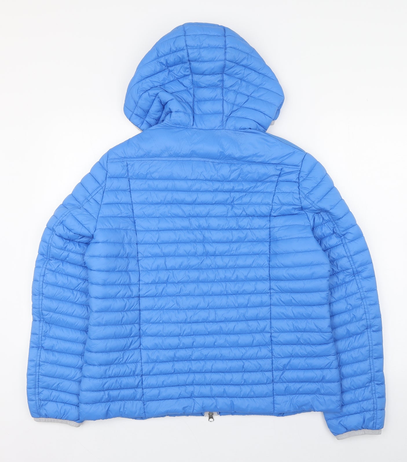 Frieda & Freddies New York Womens Blue   Quilted Coat Size 14  Zip