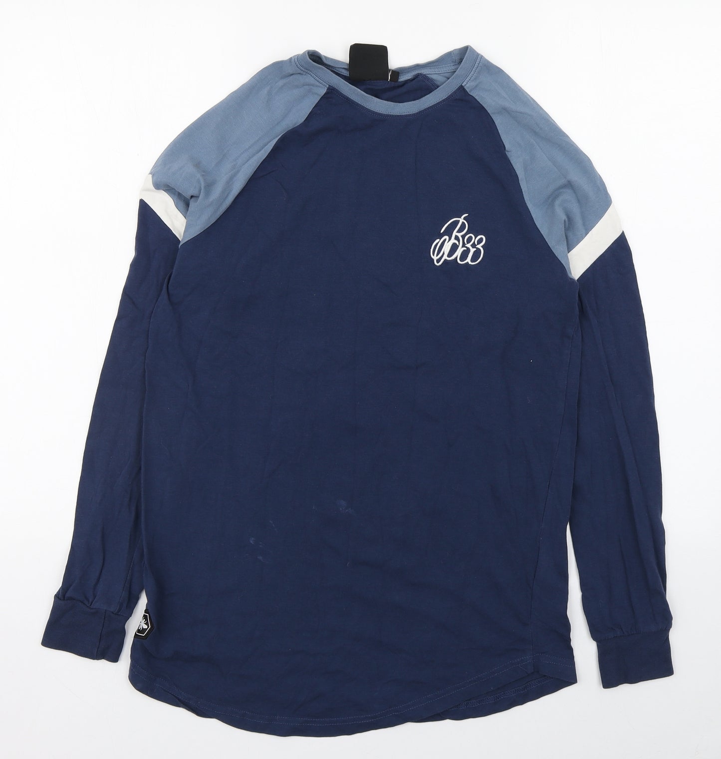 Bee Inspired Mens Blue  Cotton  T-Shirt Size S Round Neck