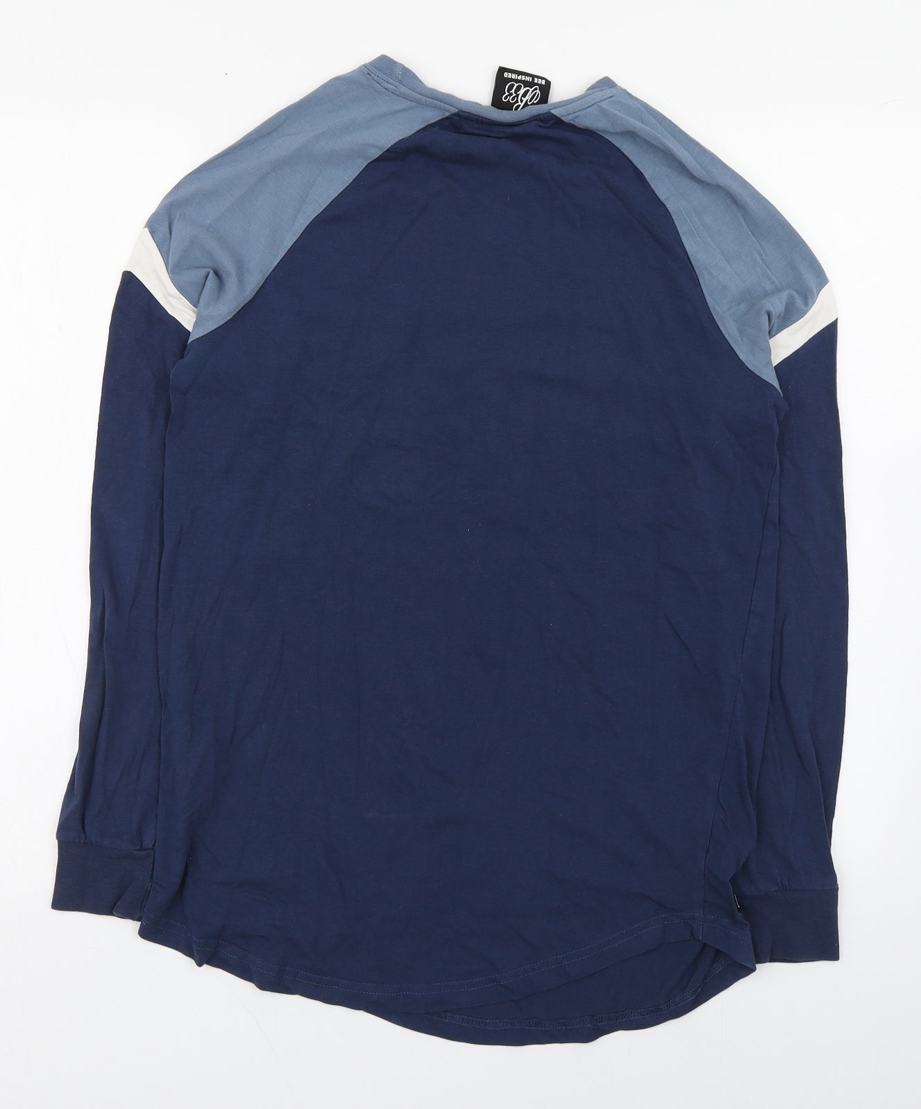 Bee Inspired Mens Blue  Cotton  T-Shirt Size S Round Neck