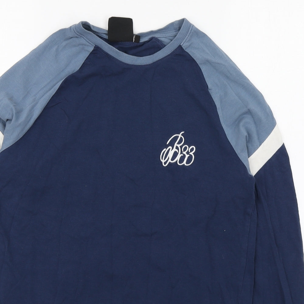 Bee Inspired Mens Blue  Cotton  T-Shirt Size S Round Neck